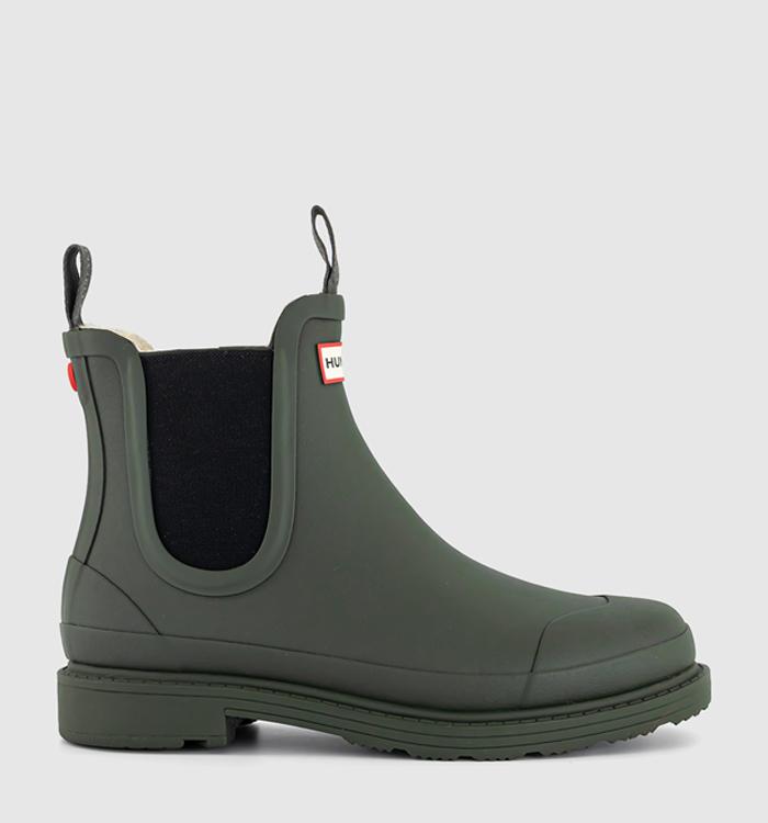 Hunter Boots Elements Insulated Chelsea Boots Dark Olive