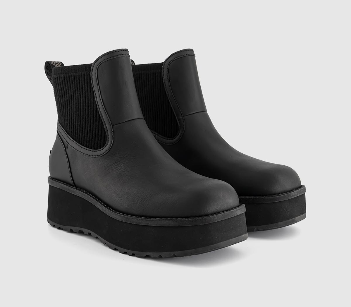 UGGCityfunc Chelsea Leather BootsBlack Leather