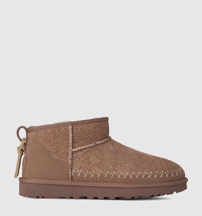 UGG Classic Ultra Mini Biarritz Boots Rocky Oak