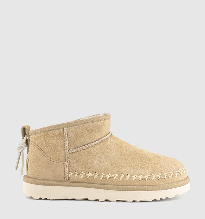 UGG Classic Ultra Mini Biarritz Boots Mustard Seed