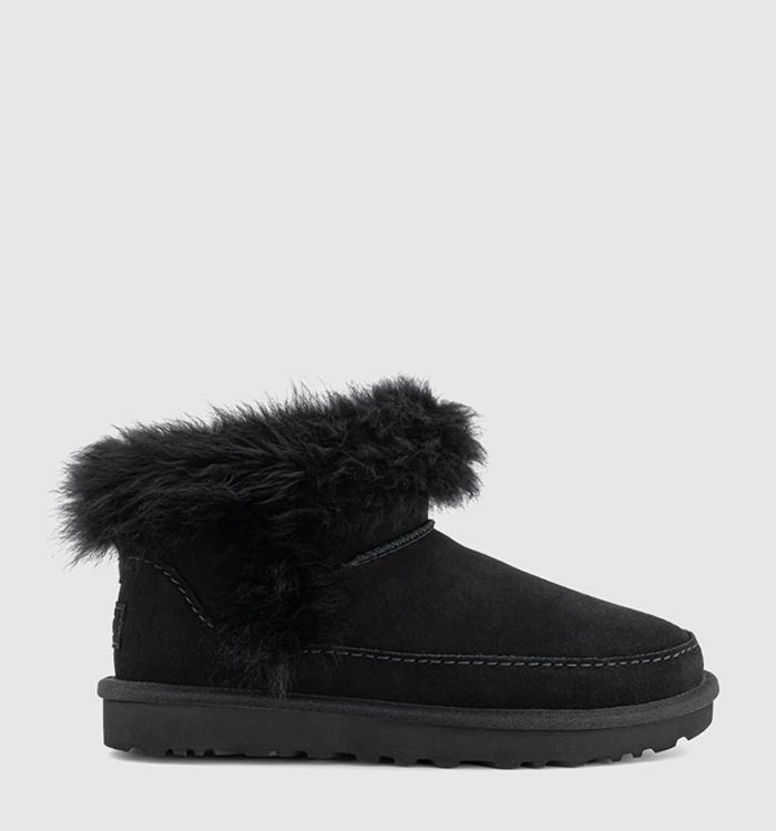 UGG Classic Ultra Mini Chalet Boots Black