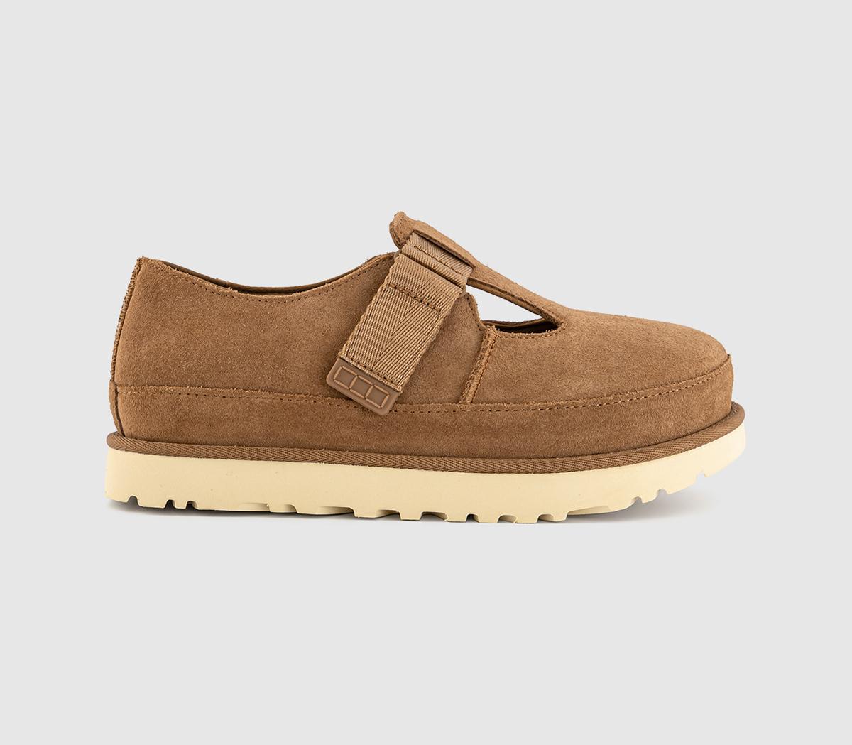 Ugg Goldenstar Mary Janes Chestnut  Brown in Women's Size 5, Office Shoes