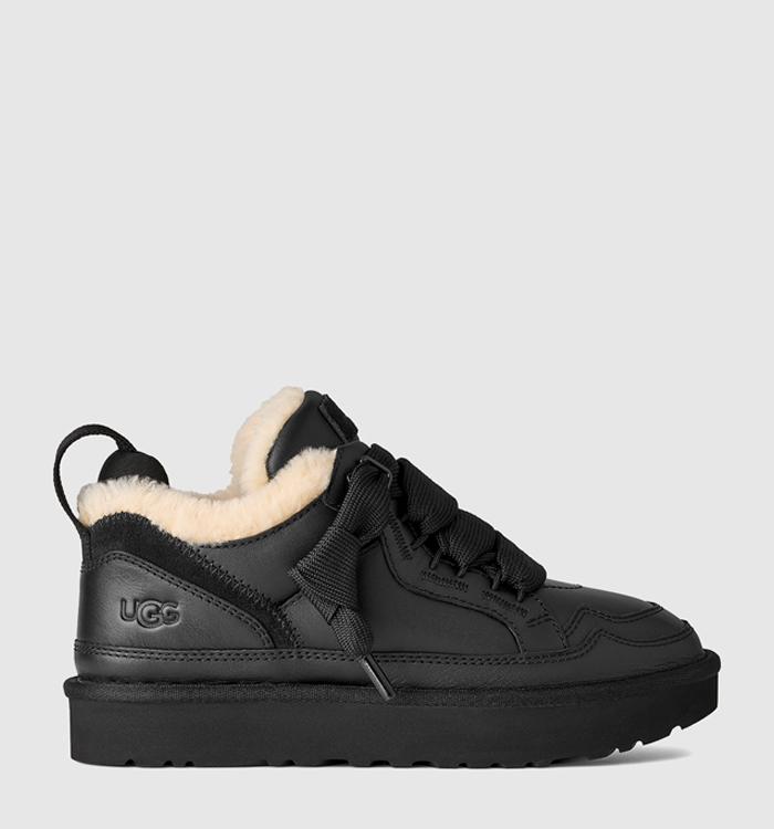 UGG Lowmel Leather Trainers Black