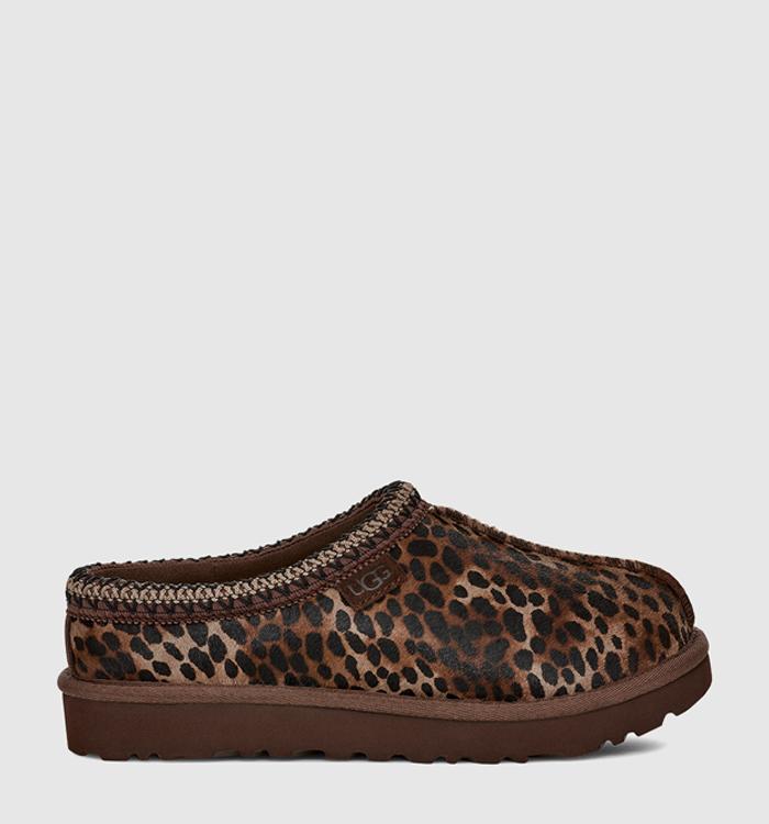UGG Tasman II Slippers Leopard Caspian Burnt Cedar