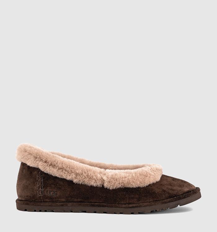 UGG Zora Ballet Flats Dusted Cocoa