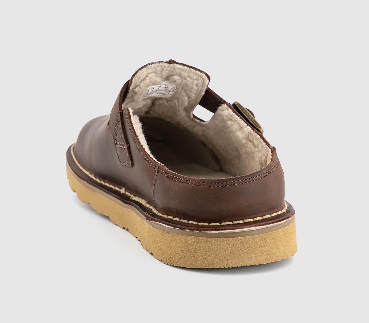 Clarks OriginalsSolsbury Warm Lined MulesBrown Leather
