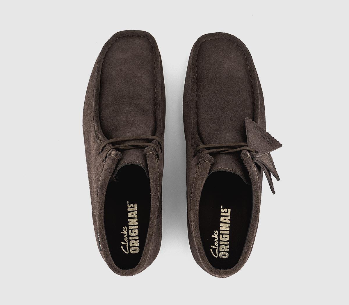 Clarks Originals Wallabee Gortex Boots Dark Brown - Men's Boots