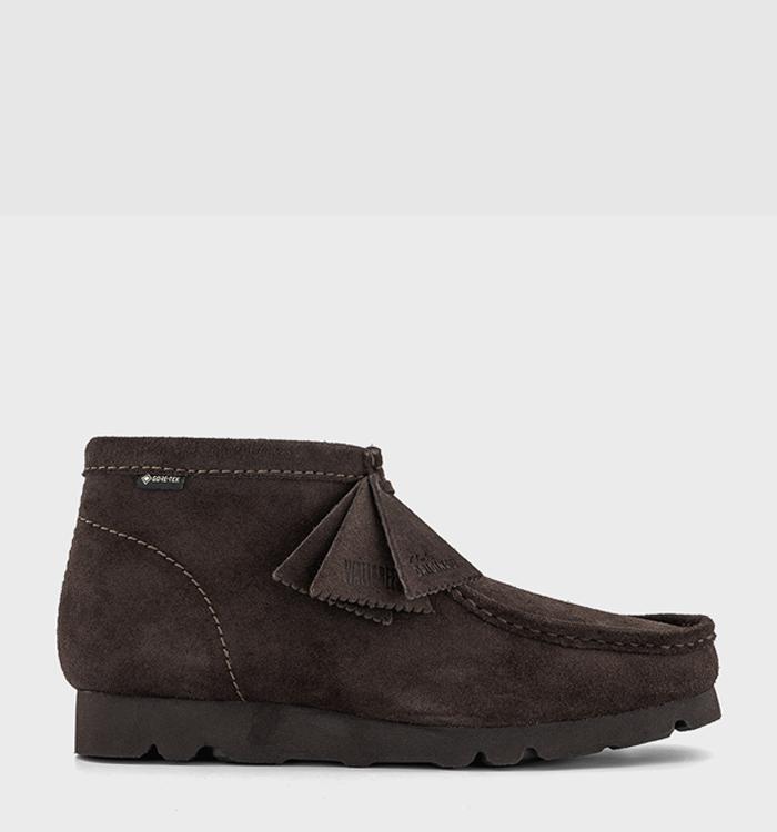 Clarks Originals Wallabee Gortex Boots Dark Brown