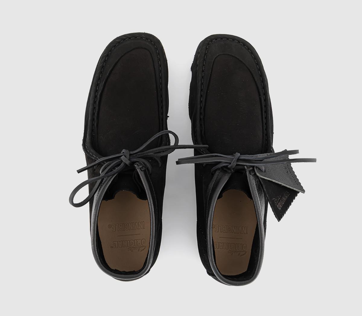 Clarks Originals Invincible Wallabee Shoes Black - Men's Casual Shoes