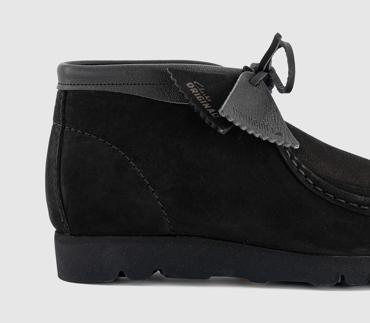Clarks Originals Invincible Wallabee Shoes Black - Men's Casual Shoes