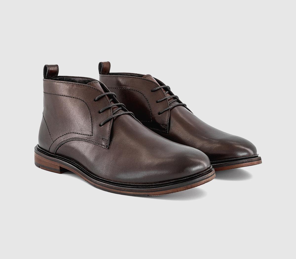 OFFICEBarnaby Smart Chukka BootsBrown Leather