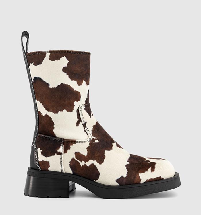 Miista Yolanda Boots Cow Print