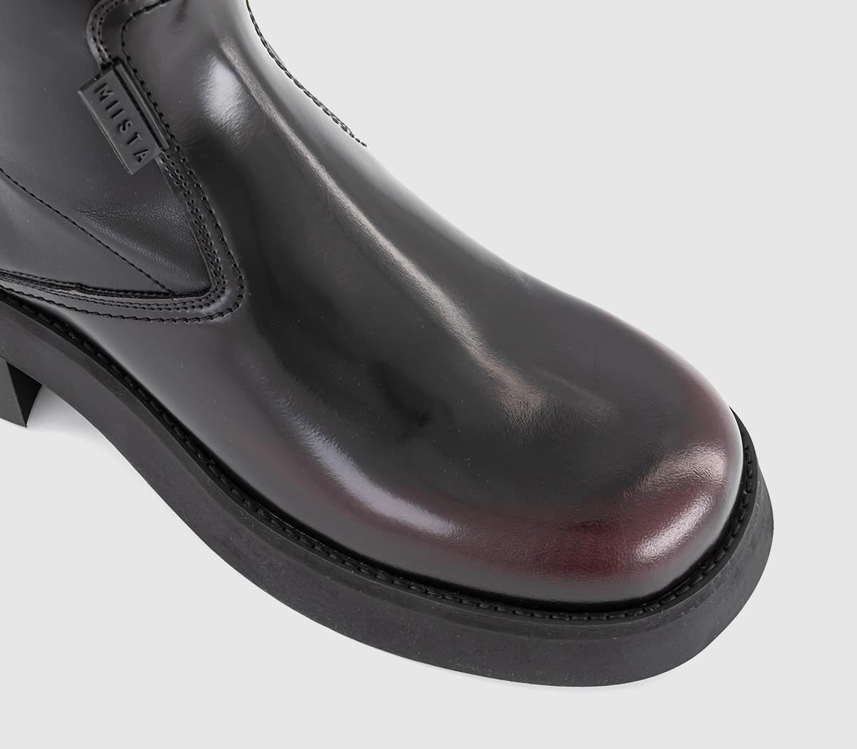 MiistaOliana BootsBlack Burgandy