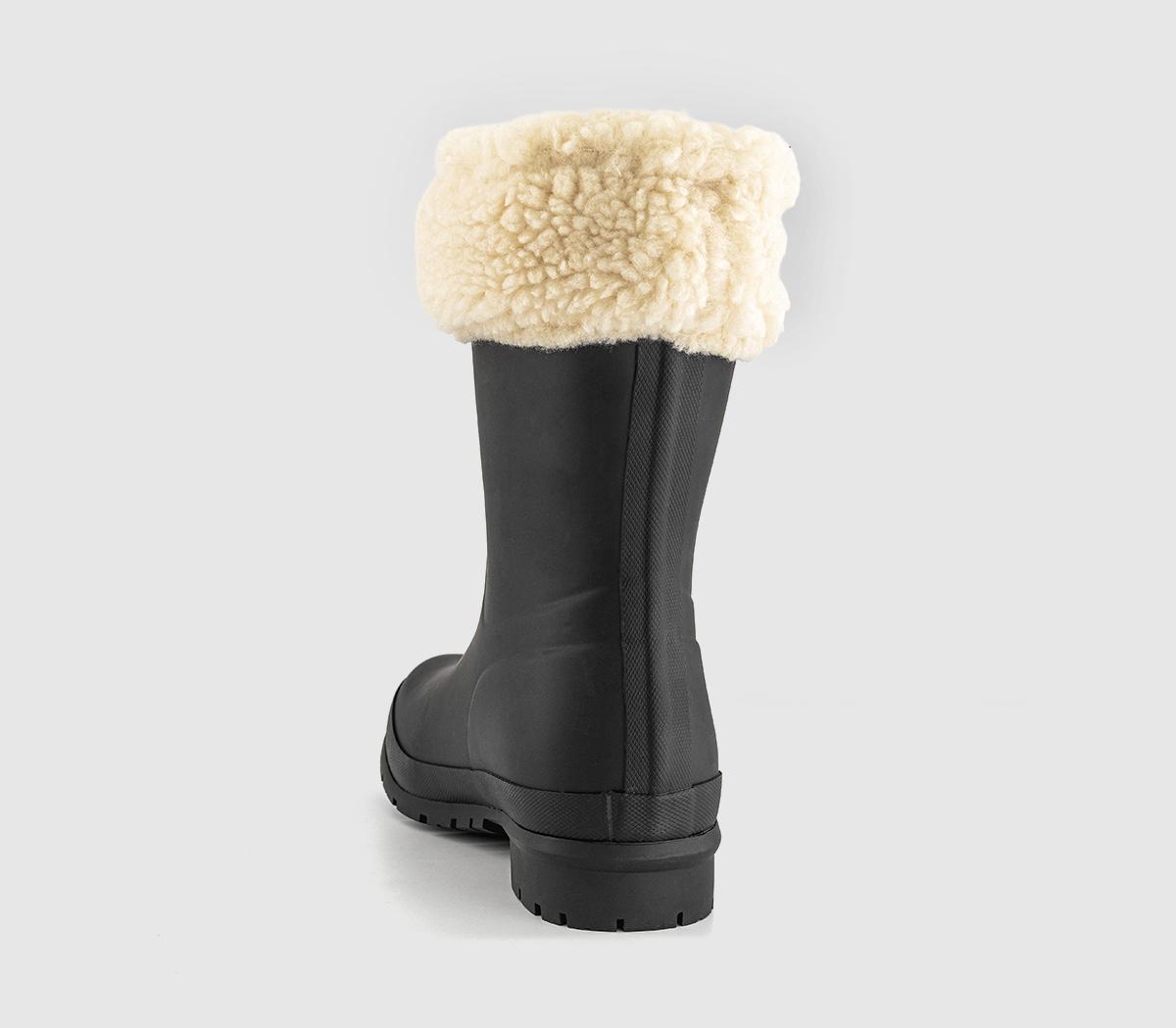 BarbourMowbray Mid Shearling Welly BootsBlack
