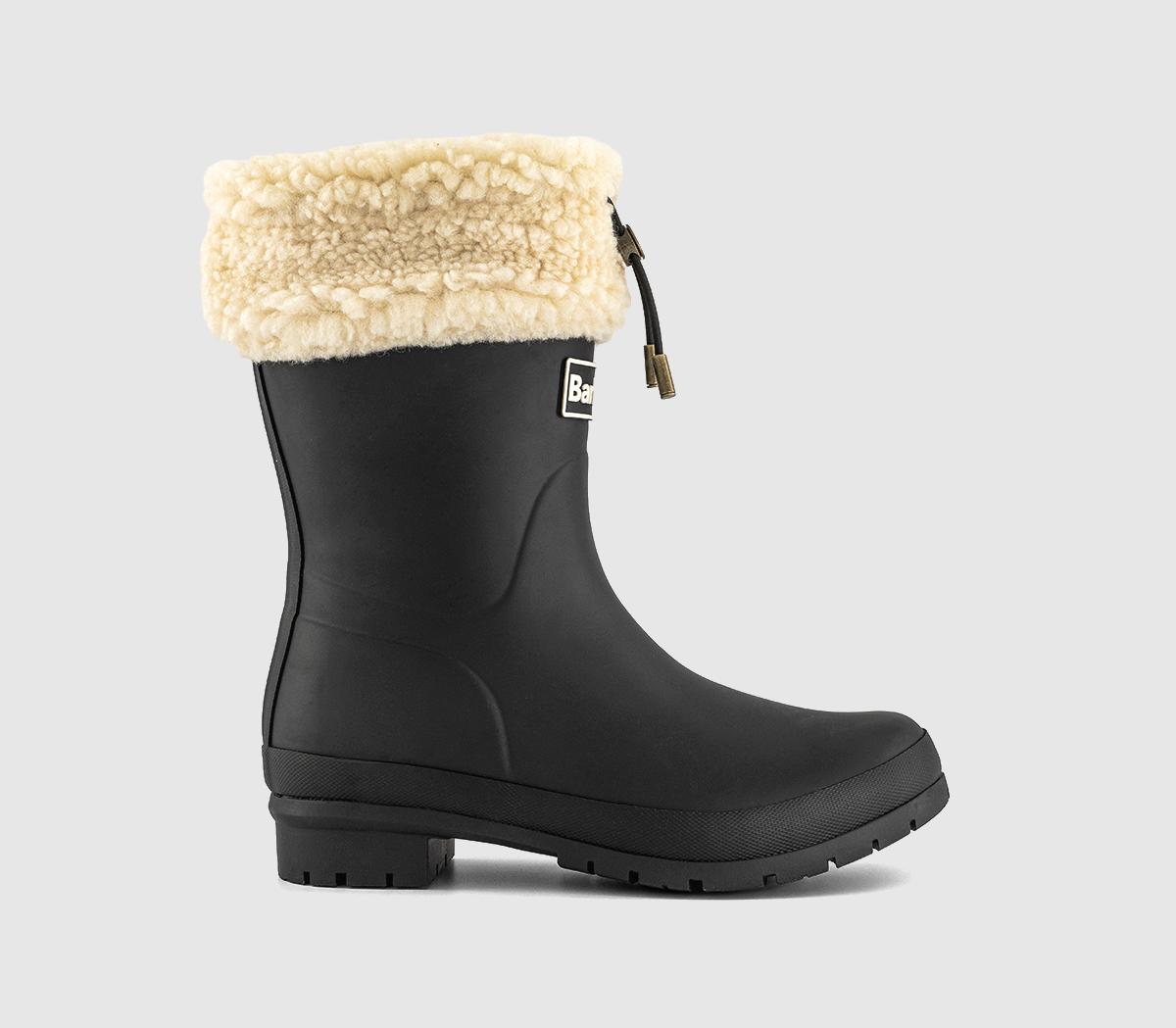 BarbourMowbray Mid Shearling Welly BootsBlack