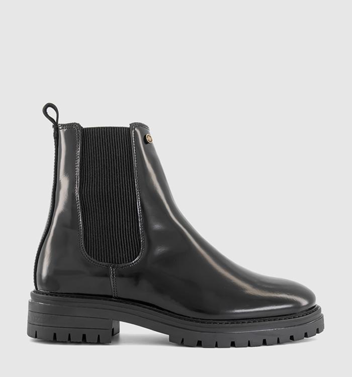 Barbour Marla Chelsea Boots Black Glace