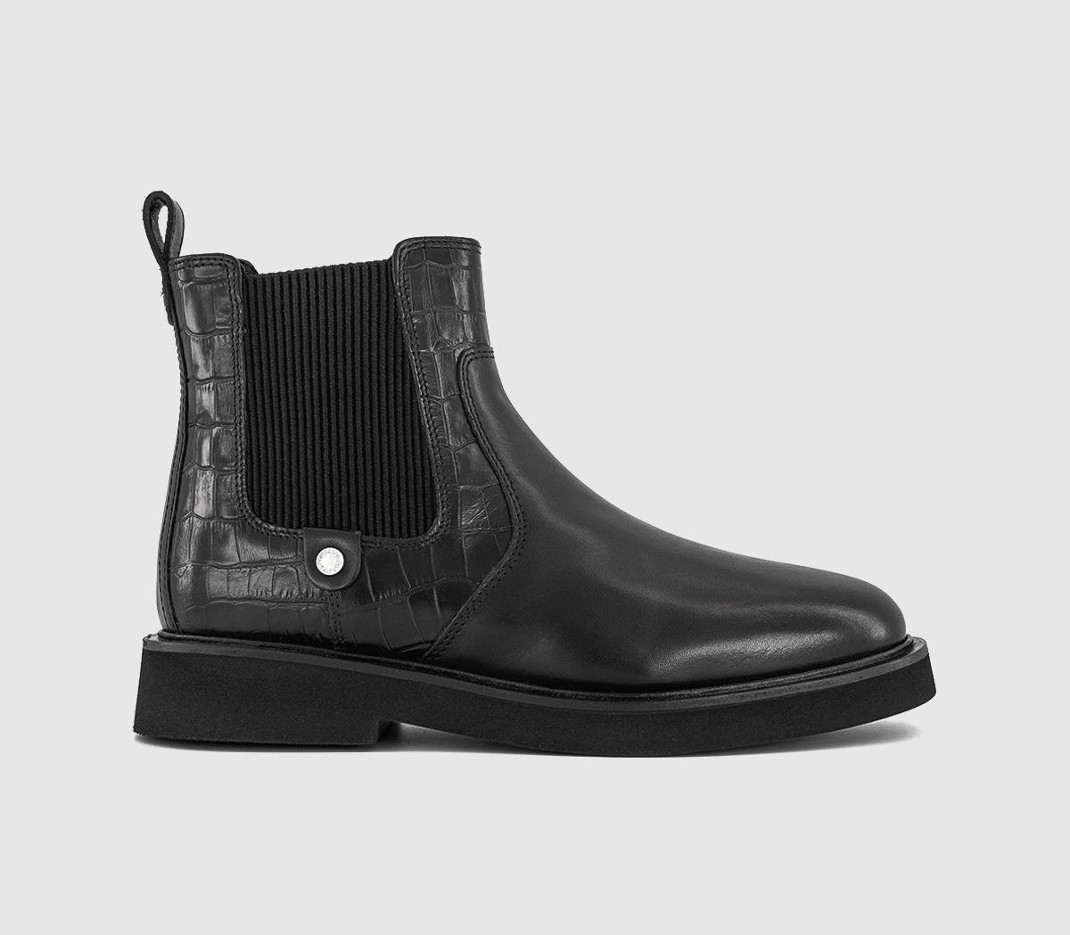 Barbour Womens Delfina Chelsea Boots Black, 6