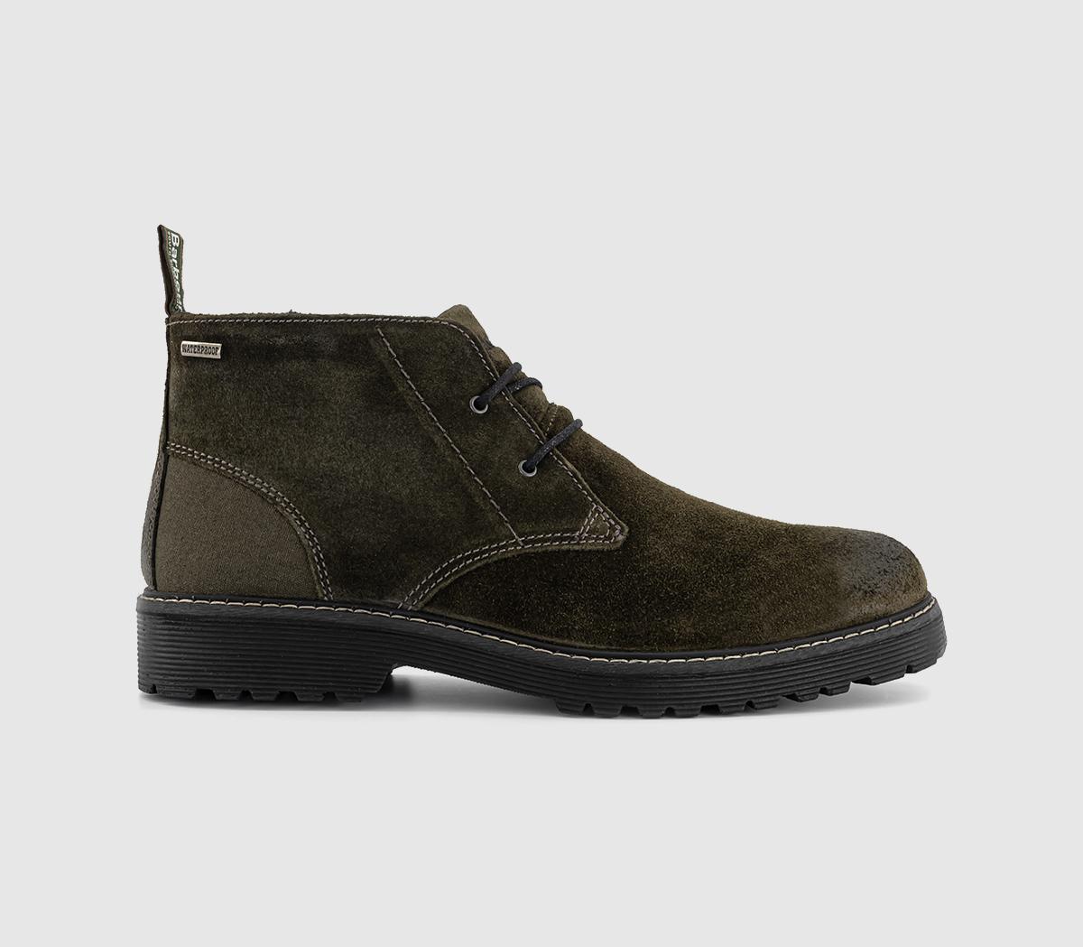 Barbour Maxwell Chukka Boots Oiled Suede Brown in Men's Size 10, Office Shoes
