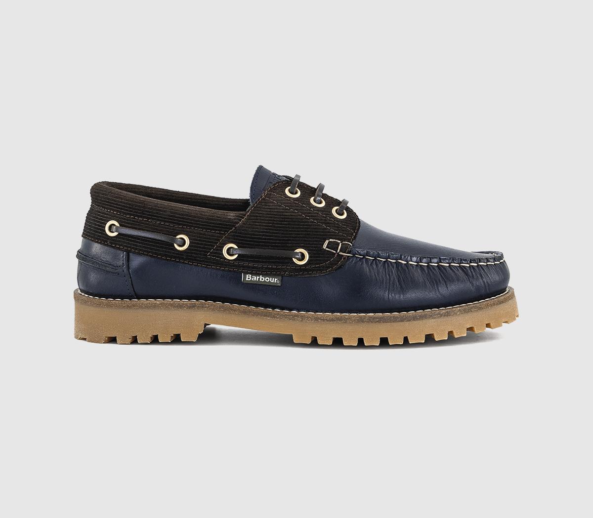 Barbour Deck Boat Shoes Navy  Blue in Men's Size 7, Office Shoes