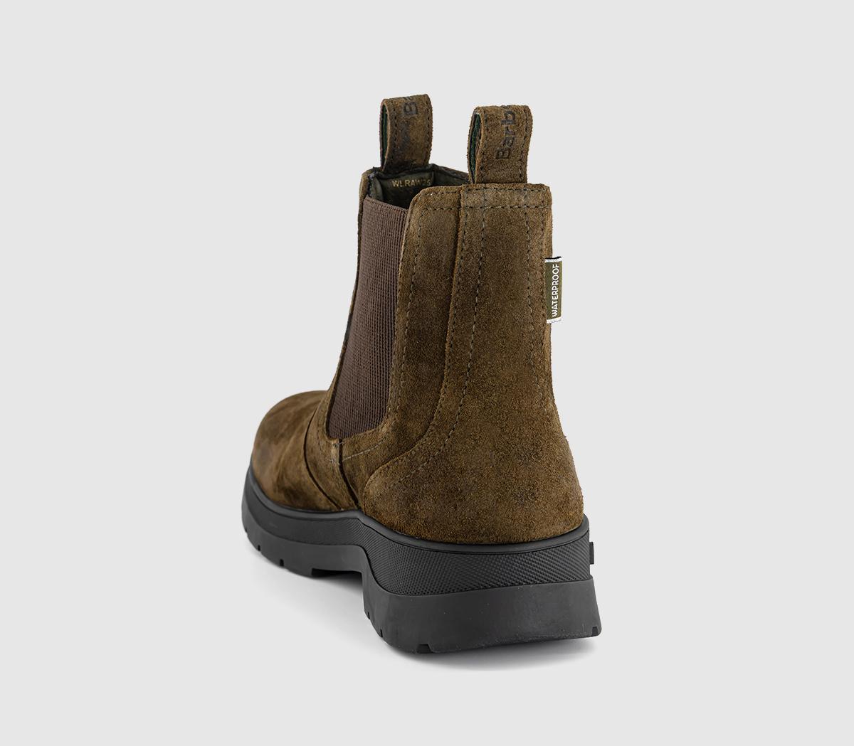 BarbourTurnbull Chelsea BootsOiled Olive Suede