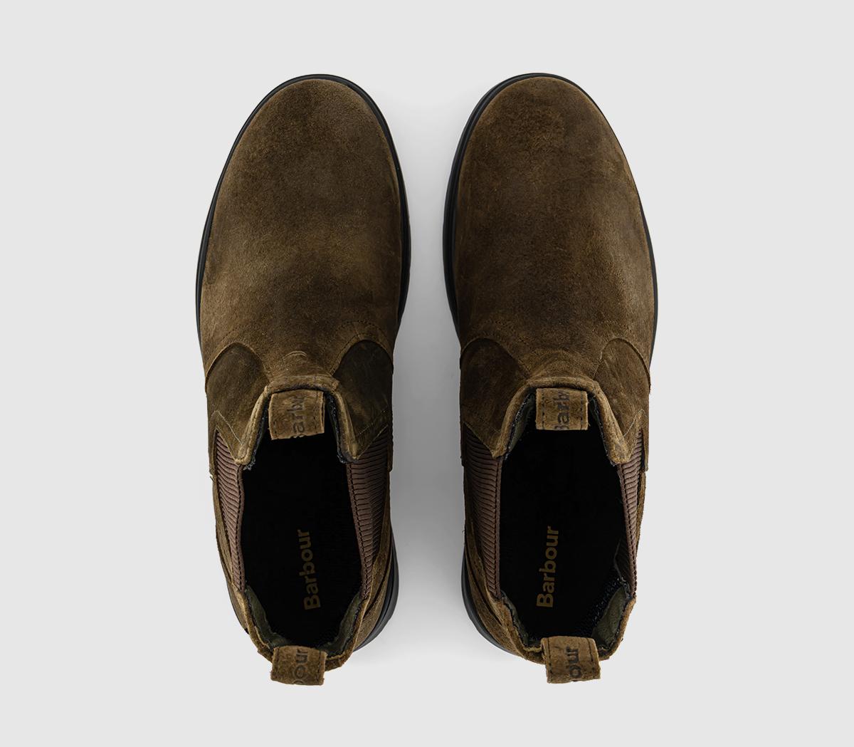 BarbourTurnbull Chelsea BootsOiled Olive Suede