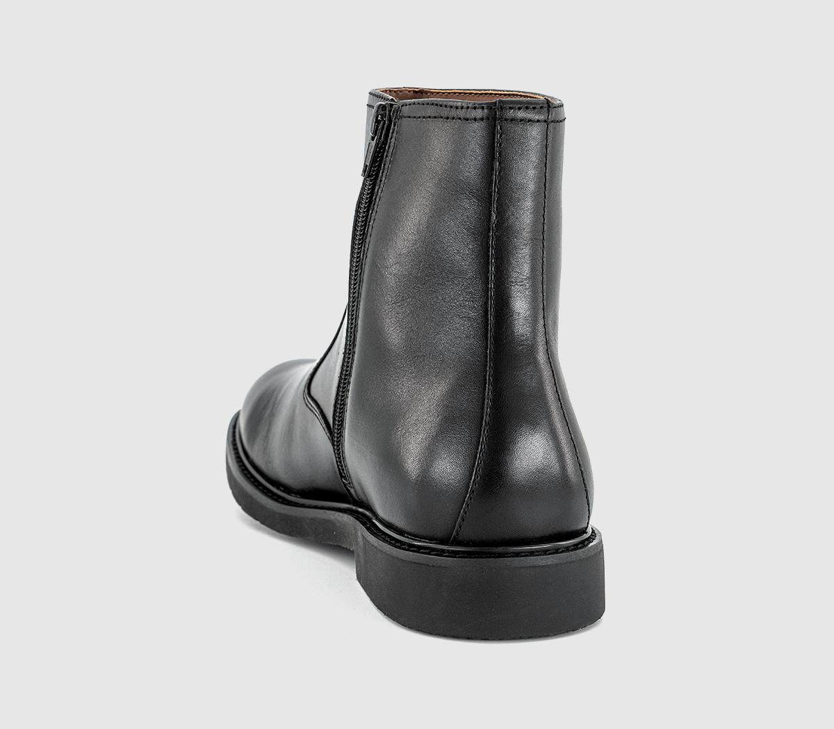 OFFICEBaxter High Leg Zip BootsBlack Leather