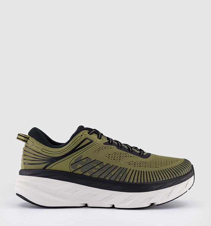 HOKA Bondi 7 Trainers Wild Rye Black