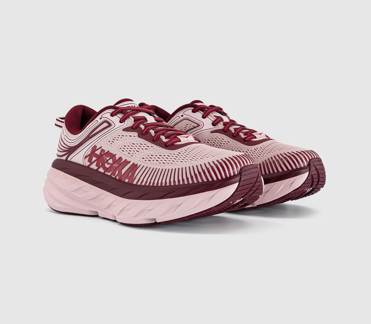 HOKABondi 7 TrainersPink Opal Varsity Burgundy
