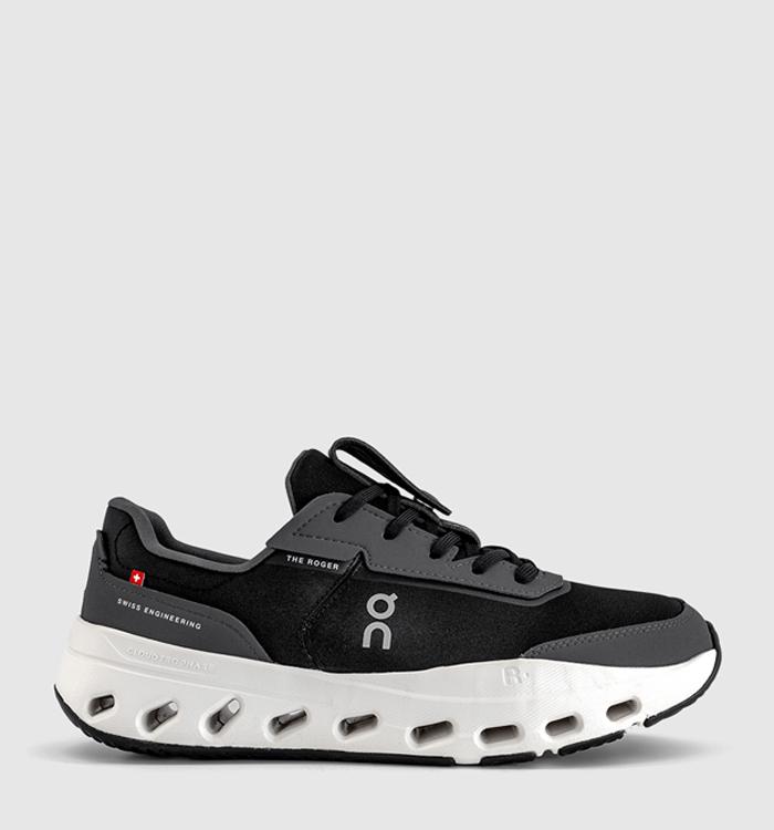 On The Roger Wildcard Trainers Black White