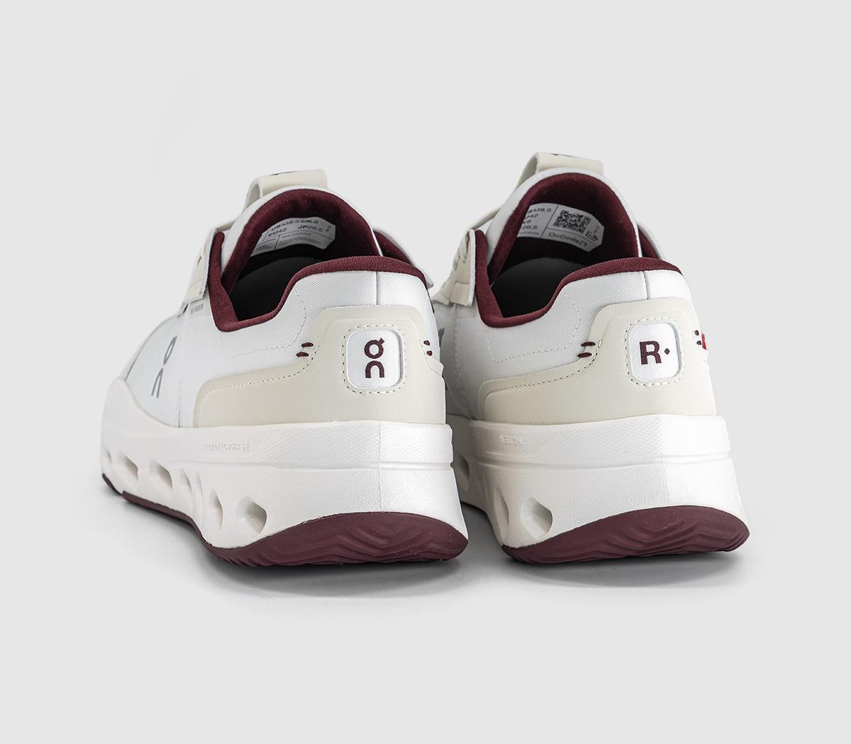 OnThe Roger Wildcard TrainersIvory Maroon
