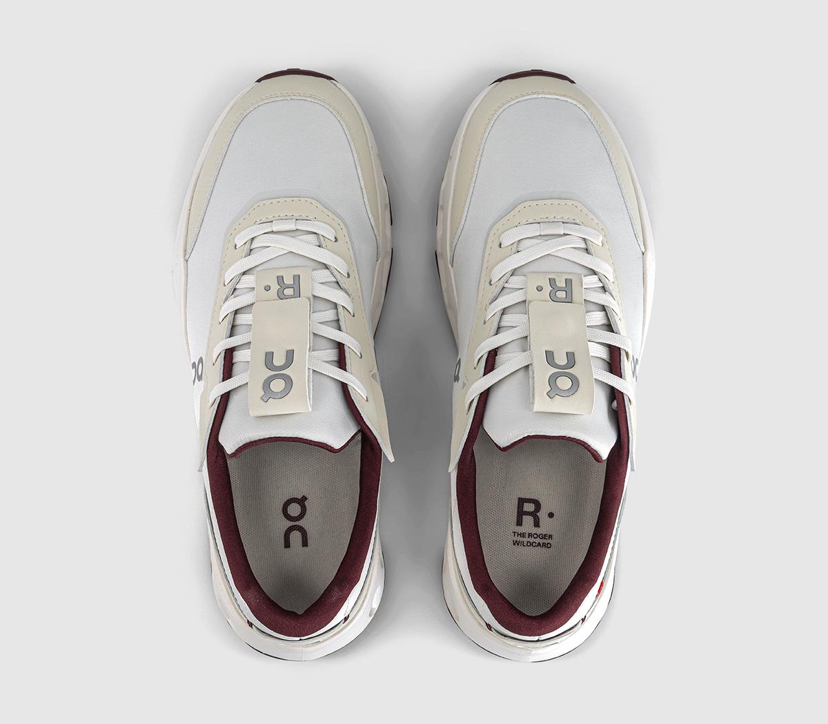 OnThe Roger Wildcard TrainersIvory Maroon
