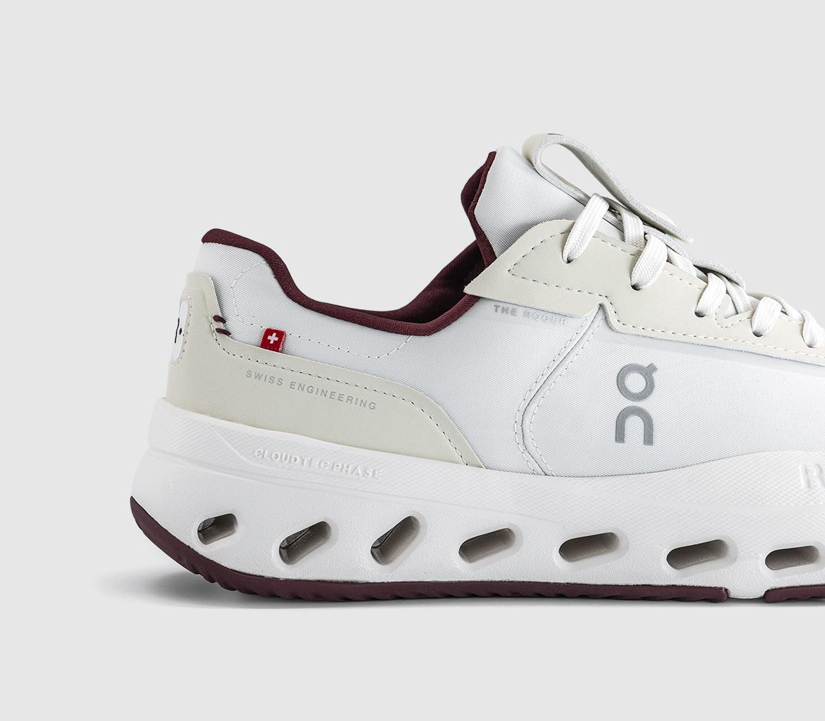 OnThe Roger Wildcard TrainersIvory Maroon
