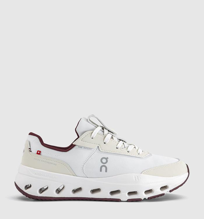 On The Roger Wildcard Trainers Ivory Maroon