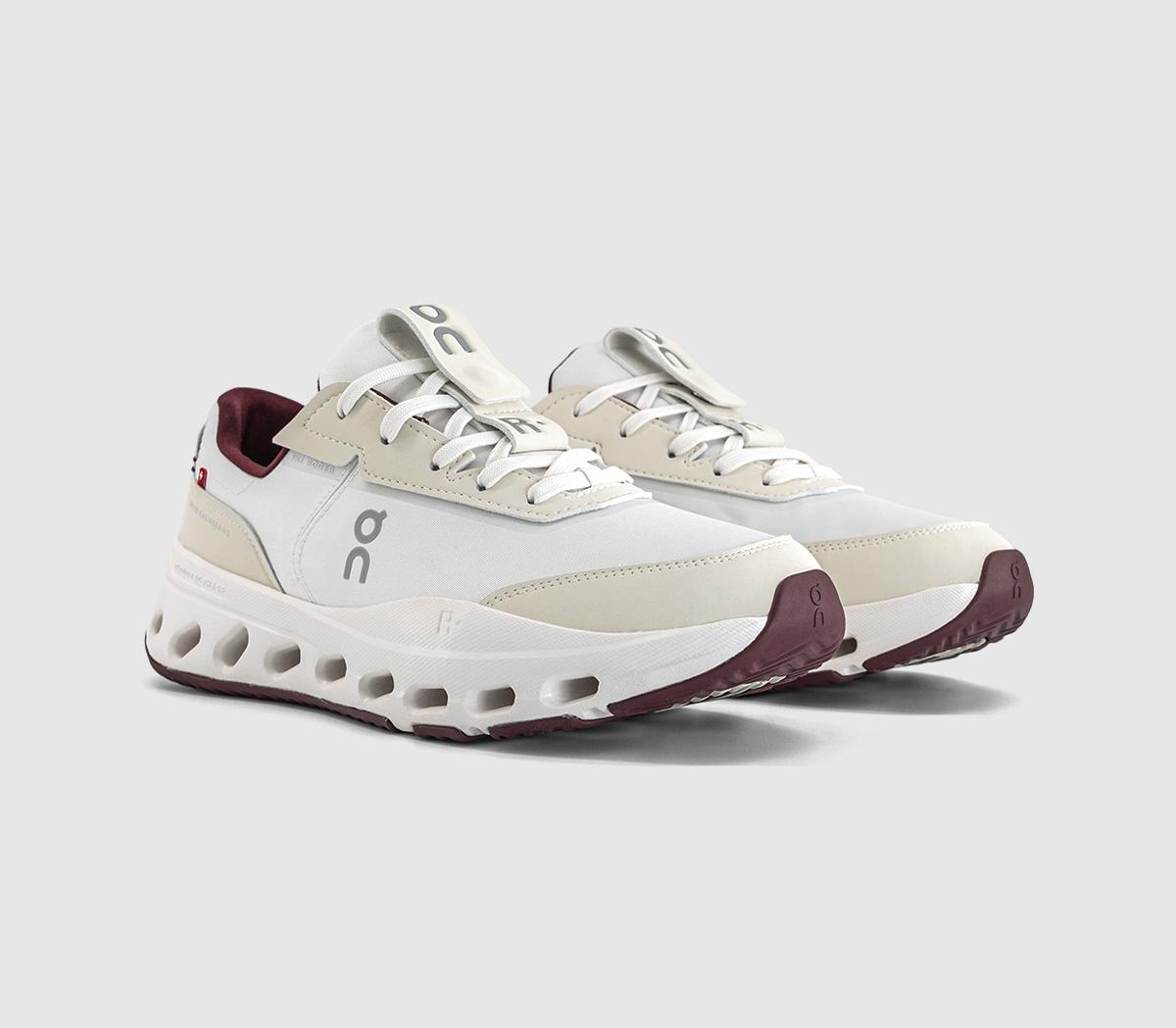 OnThe Roger Wildcard TrainersIvory Maroon