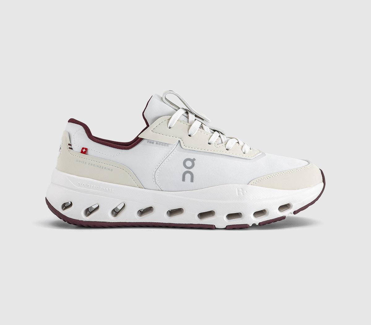 OnThe Roger Wildcard TrainersIvory Maroon