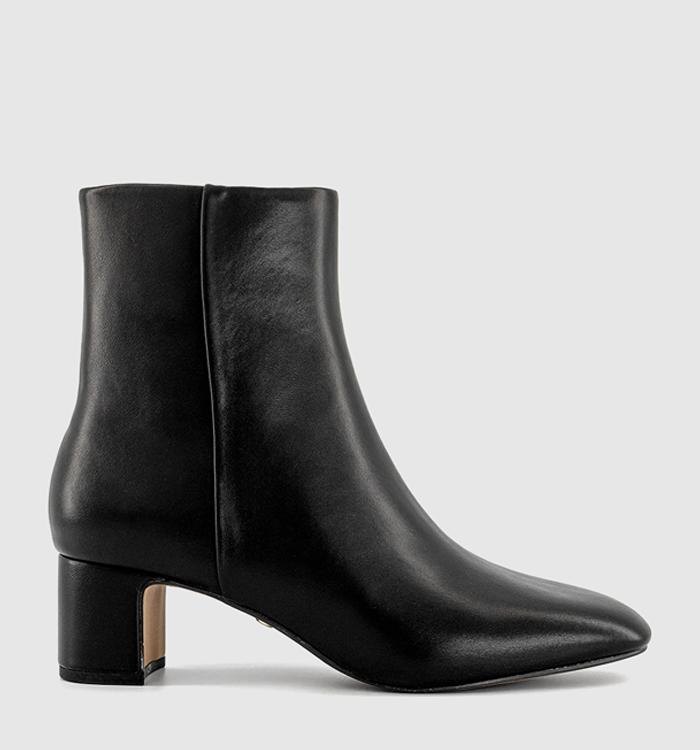 OFFICE Aniston Block Heel Ankle Boots Black
