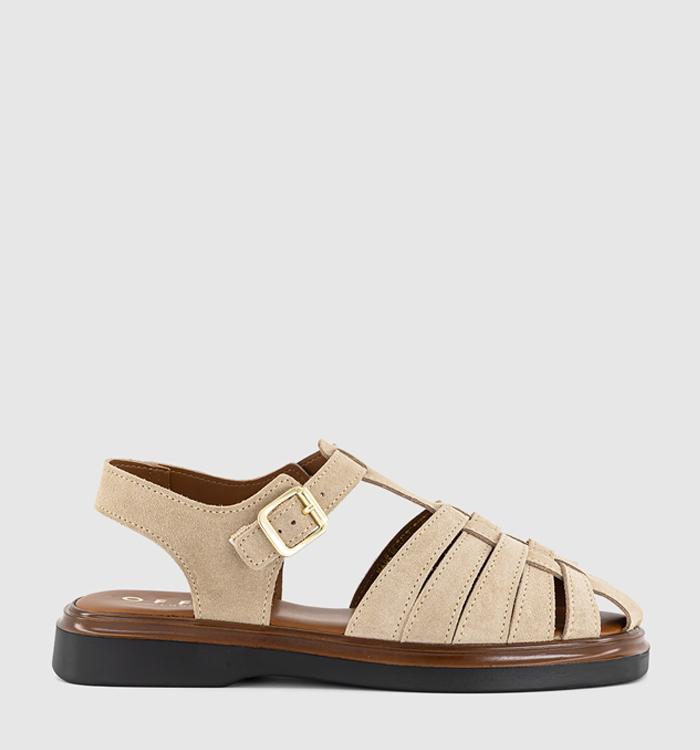 OFFICE Suzie Fisherman Sandals Beige Suede