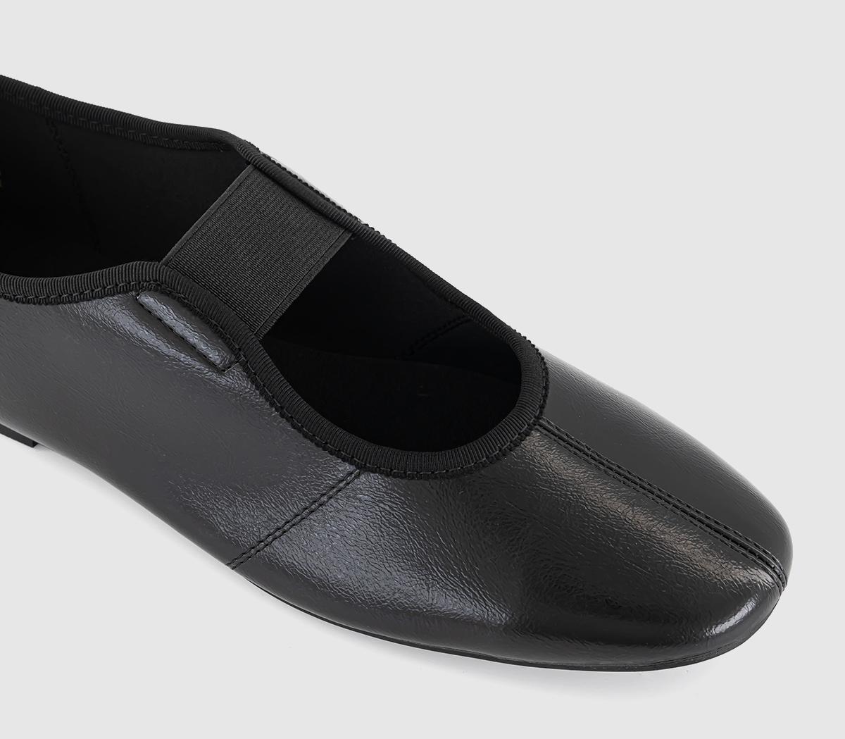 OFFICE Fraser Soft Elastic Mary Jane Ballet Flats Black - Flat