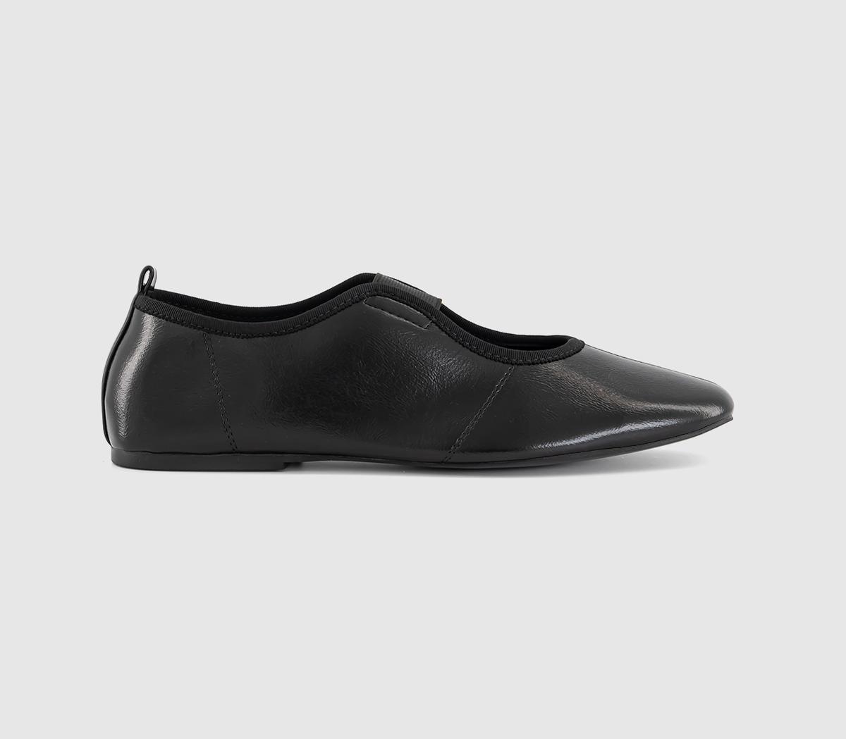 OFFICEFraser Soft Elastic Mary Jane Ballet FlatsBlack