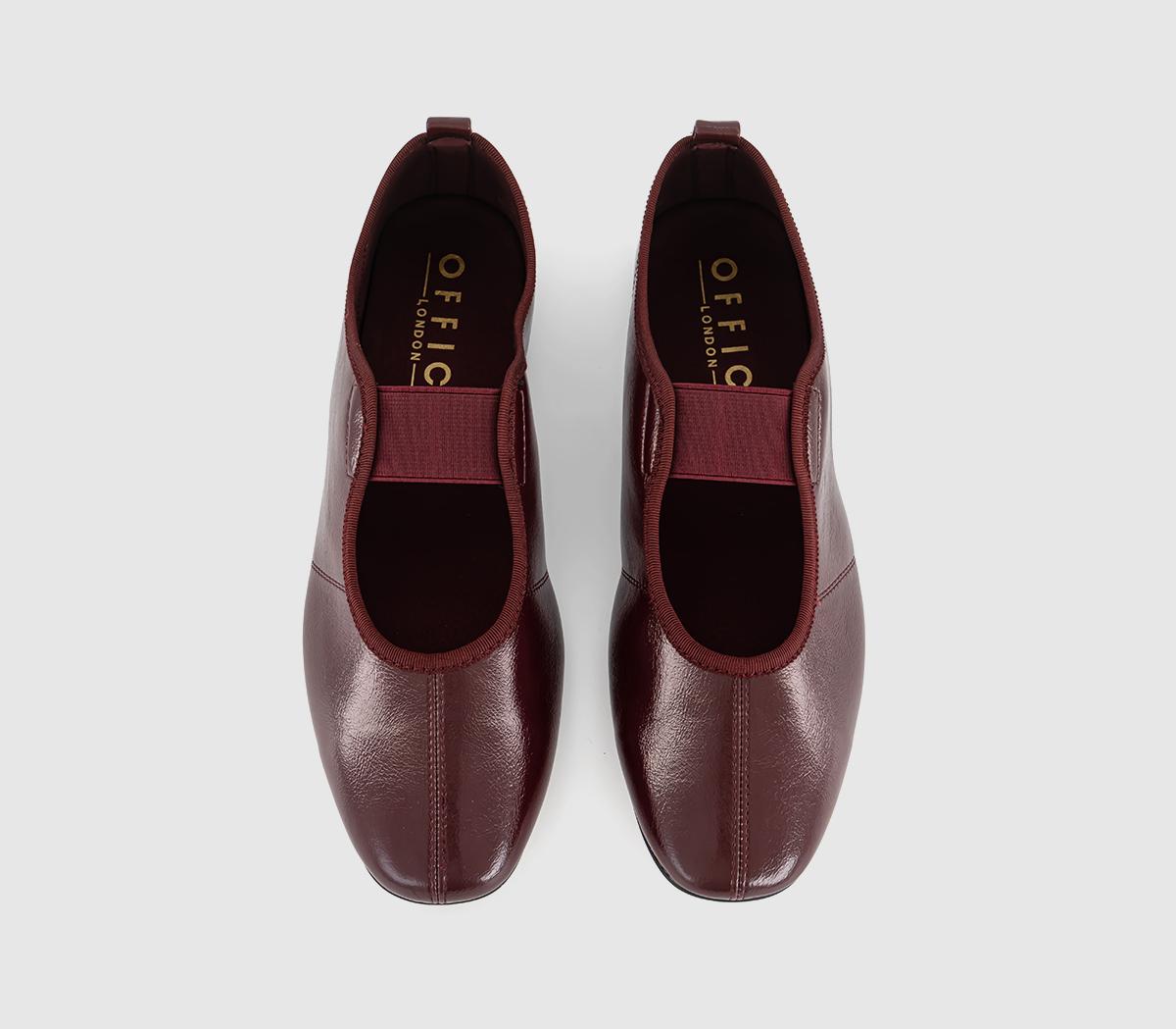 OFFICEFraser Soft Elastic Mary Jane Ballet FlatsBurgundy
