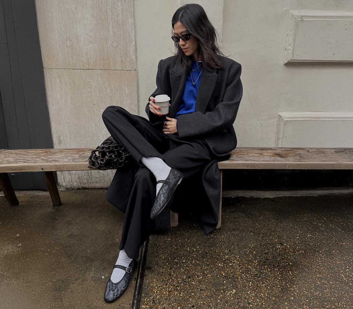 OFFICEFanciful Lace Mary Jane Ballet PumpsBlack