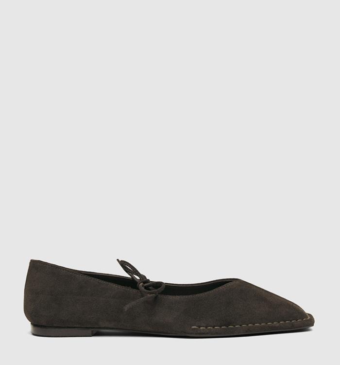ALOHAS Sway Soft Loafers Brown Suede