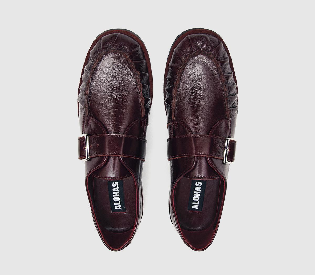 ALOHASBrandy LoafersBurgundy Leather