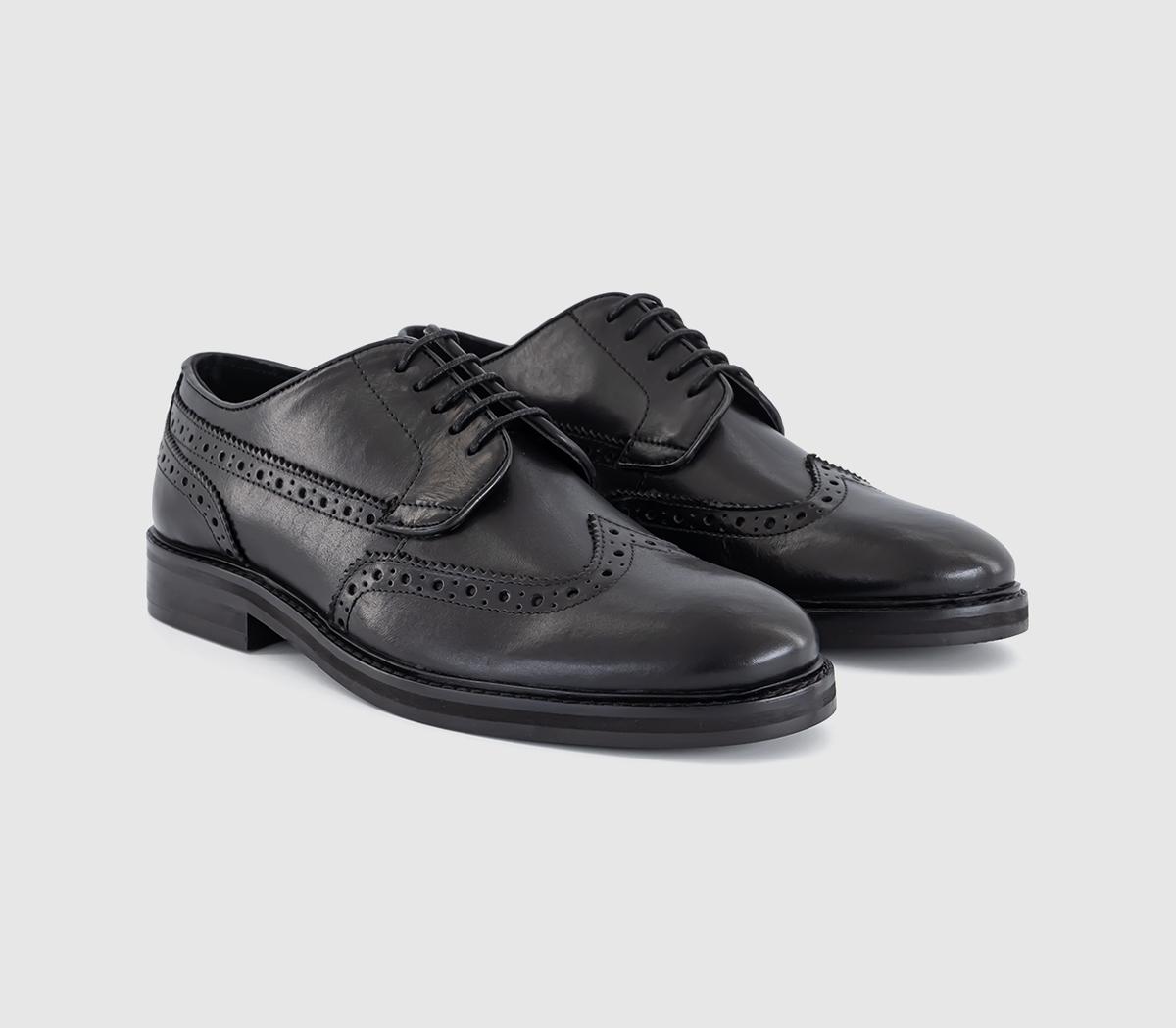 OFFICEMayhem Derby Lace Up BroguesBlack Leather