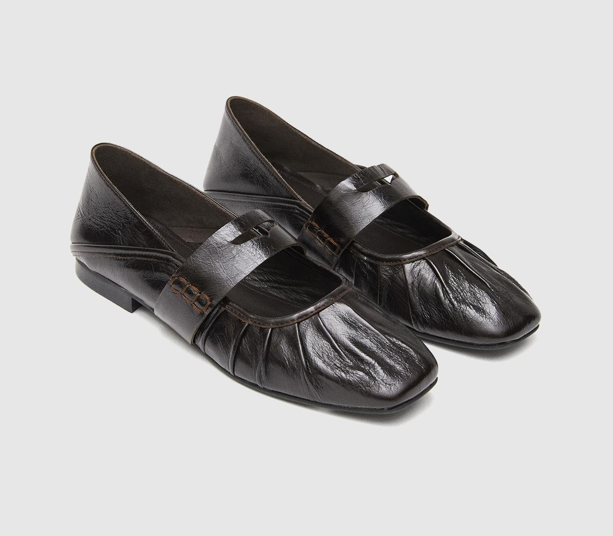 ALOHASBargo Ballet FlatsBrown Leather