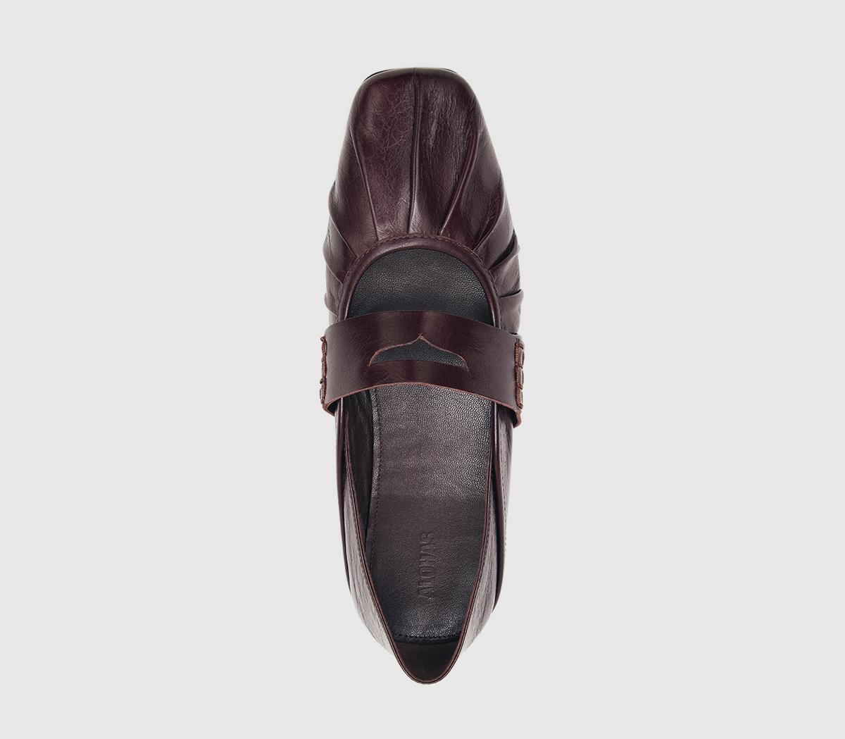 ALOHASBargo Ballet FlatsBurgundy Leather