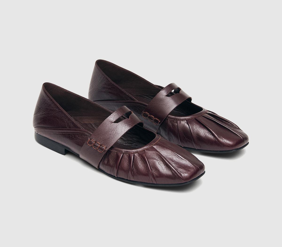 ALOHASBargo Ballet FlatsBurgundy Leather