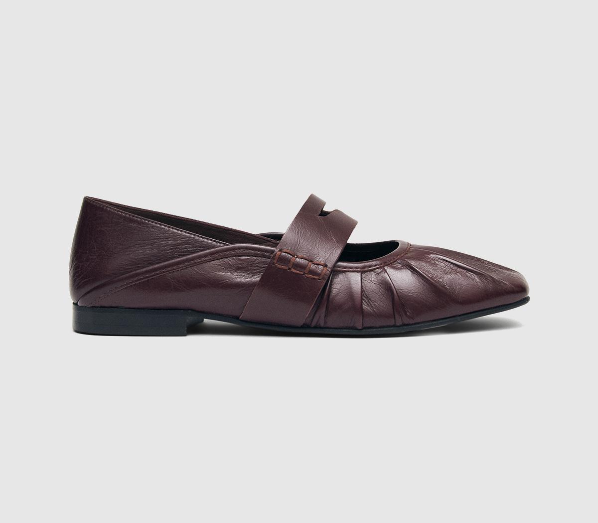 ALOHASBargo Ballet FlatsBurgundy Leather