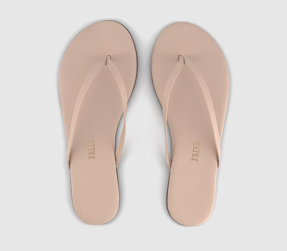 TKEESLily Nude Foundations Flip FlopsLinen