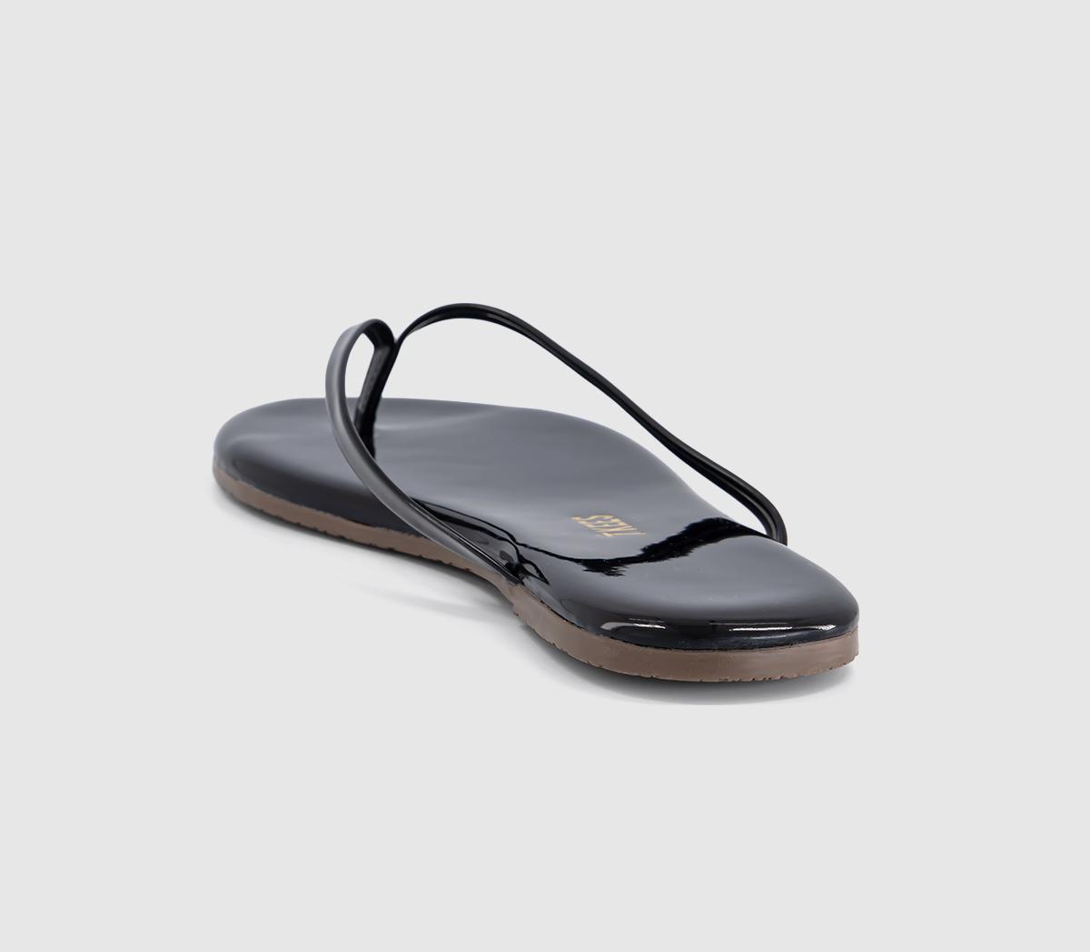 TKEESLily Nude Foundations Flip FlopsBlack Gloss
